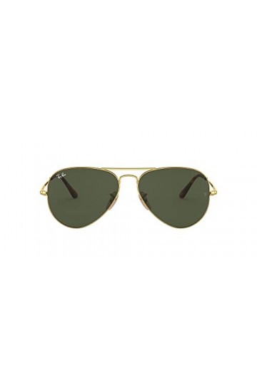 Ray-Ban 0RB3689 Montures de Lunettes, Noir Gold , 58.0 Mixte Adulte