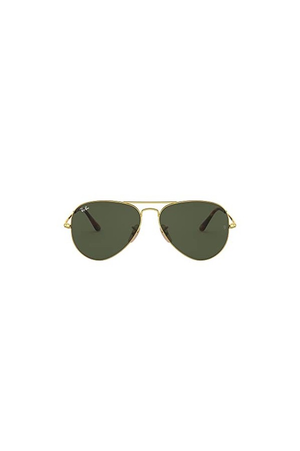 Ray-Ban 0RB3689 Montures de Lunettes, Noir Gold , 58.0 Mixte Adulte