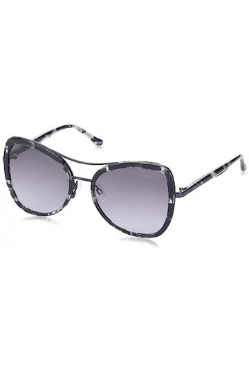 Donna Karan DO503S 43925 Sunglasses, 010 Black Grey Tortoise, 55 Unisex