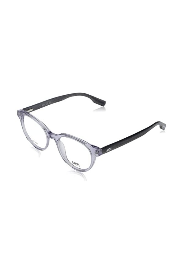 ALEXANDER MCQUEEN MQ0308O Lunettes de Soleil, Grey-Black, 47 Femme