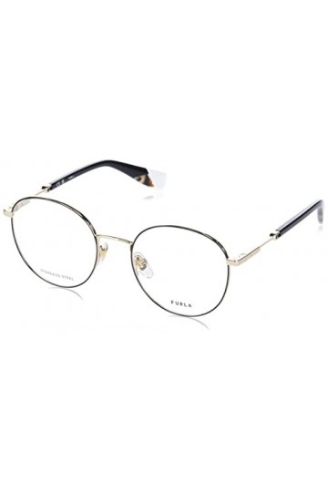 Furla Vfu639 Lunettes de Soleil, Rose Gold W/Black Parts, 51 Femme