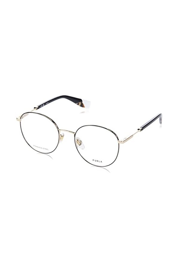 Furla Vfu639 Lunettes de Soleil, Rose Gold W/Black Parts, 51 Femme