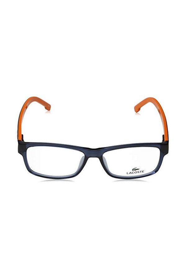 Lacoste L2707 53 Sunglasses, 421 Blue Steel/Orange, Unisex