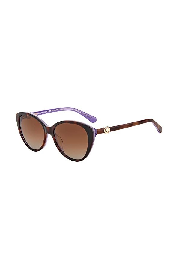 Kate Spade Visalia/G/S Sunglasses, Havana, 55 Unisex
