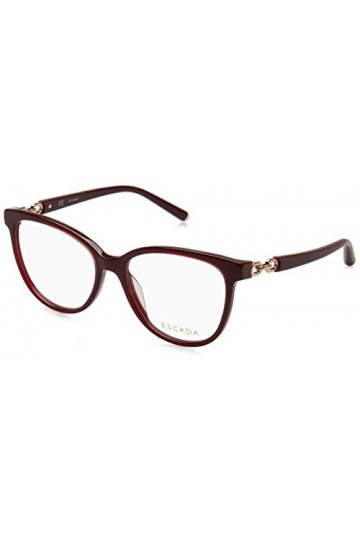 Escada Vesd55 Lunettes de Soleil, Top Rouge + Bordeaux, 53 Femme