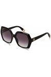 FURLA Sfu620 Lunettes de Soleil, Noir Brillant, 28 Mixte