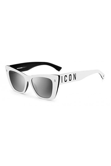 DSQUARED2 ICON Icon 0006/s Sunglasses, CCP/GO White Black, 53 Unisex