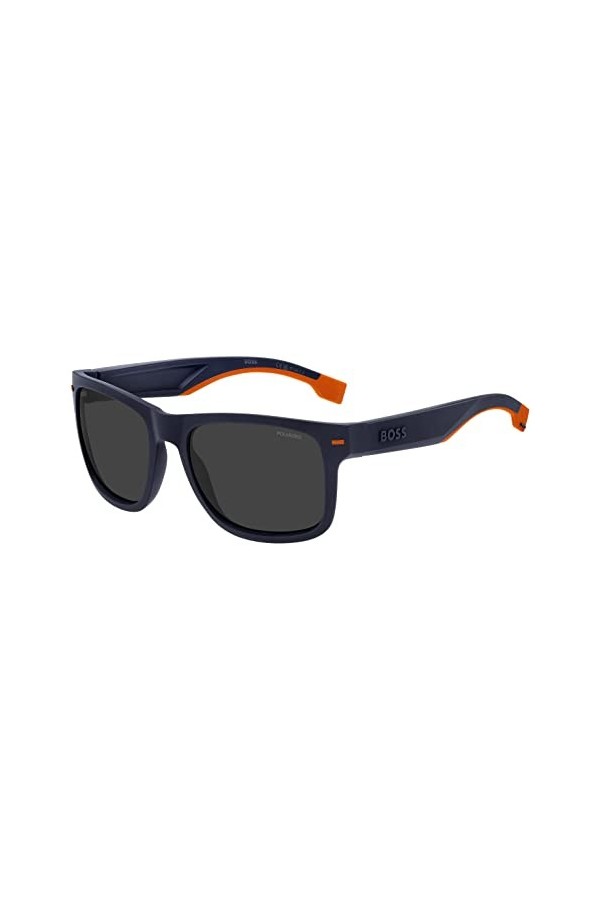 Hugo Boss Lunettes de Soleil BOSS 1496/S Matte Blue Orange/Grey 55/19/140 homme