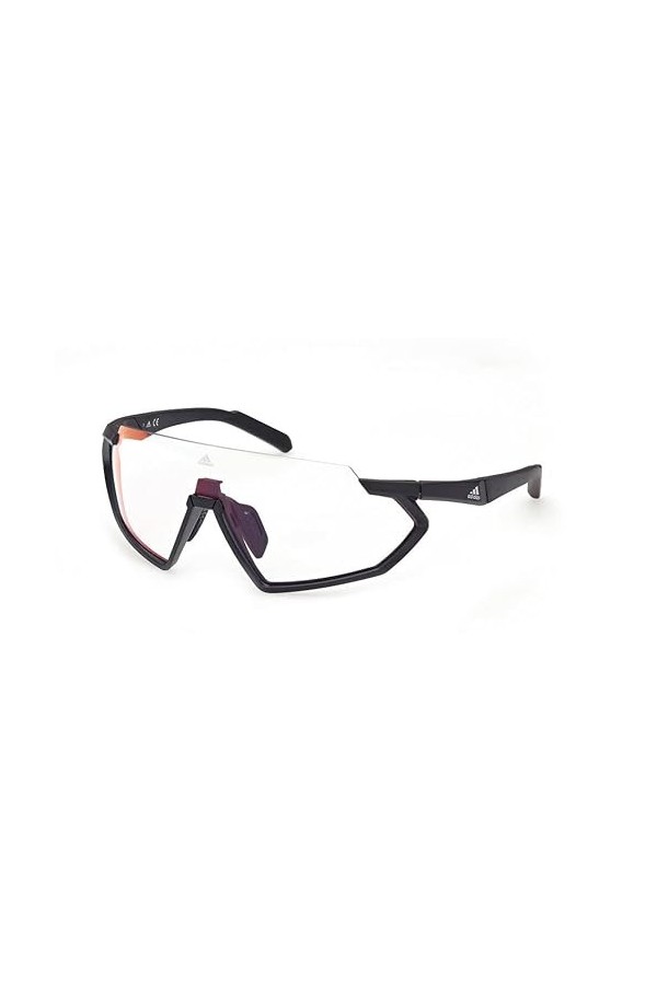 adidas SP0041 Lunettes de Soleil, 0002u Noir Mat/Bordeaux, Einheitsgröße