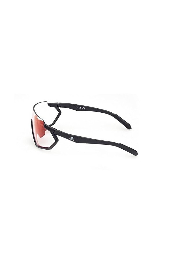 adidas SP0041 Lunettes de Soleil, 0002u Noir Mat/Bordeaux, Einheitsgröße