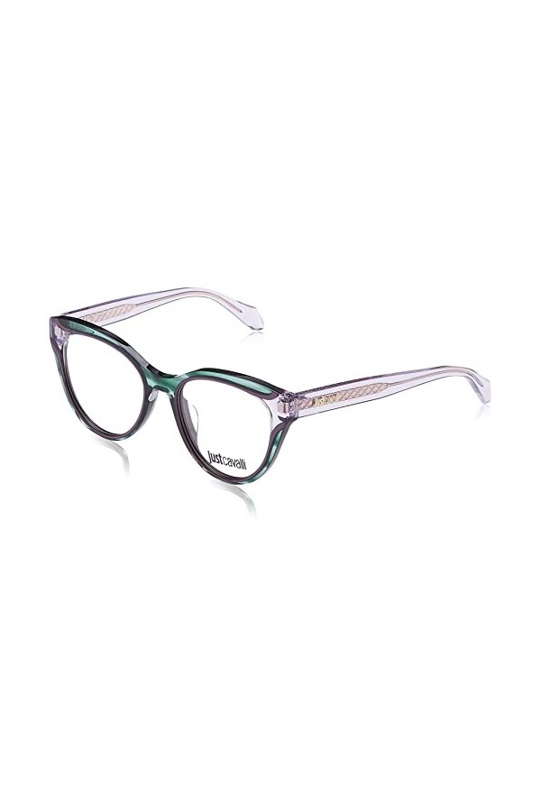 Just Cavalli Vjc001v Lunettes de Soleil, Vert à Rayures, 51 Femme