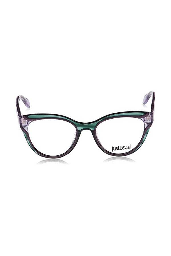 Just Cavalli Vjc001v Lunettes de Soleil, Vert à Rayures, 51 Femme