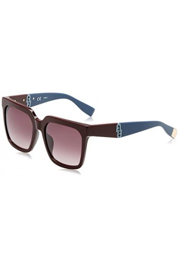 Furla SFU594 Sunglasses, Bordeaux PIENO, 55 Unisex