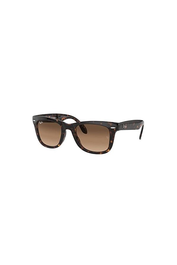 Ray-Ban Femme Folding Wayfarer Montures de lunettes, Marron Light Havana/Crystal Brown Gradient , 50 mm EU