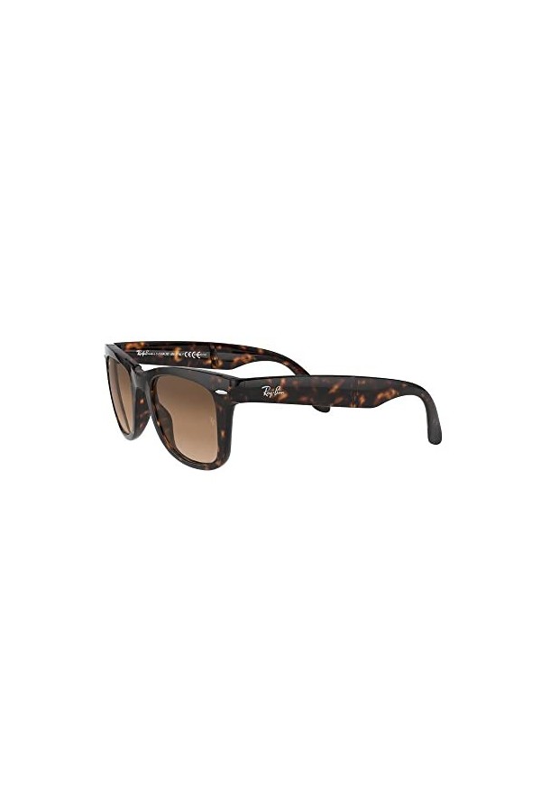 Ray-Ban Femme Folding Wayfarer Montures de lunettes, Marron Light Havana/Crystal Brown Gradient , 50 mm EU