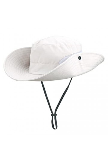 Chapeaux de soleil queue de cheval pour femme, chapeau de pêche à large bord pliable, chapeau de plage, chapeau de protection