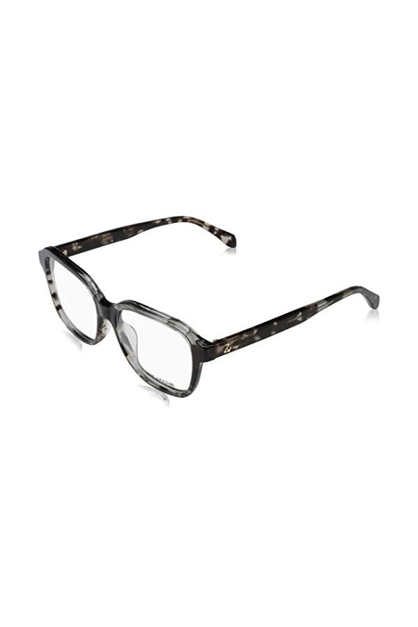 Zadig & Voltaire Vzv319 Lunettes de Soleil, Rayé-Gris, 53 Femme