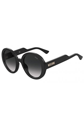 MOSCHINO Lunettes de Soleil MOS125/S Black/Dark Grey Shaded 52/23/140 femme