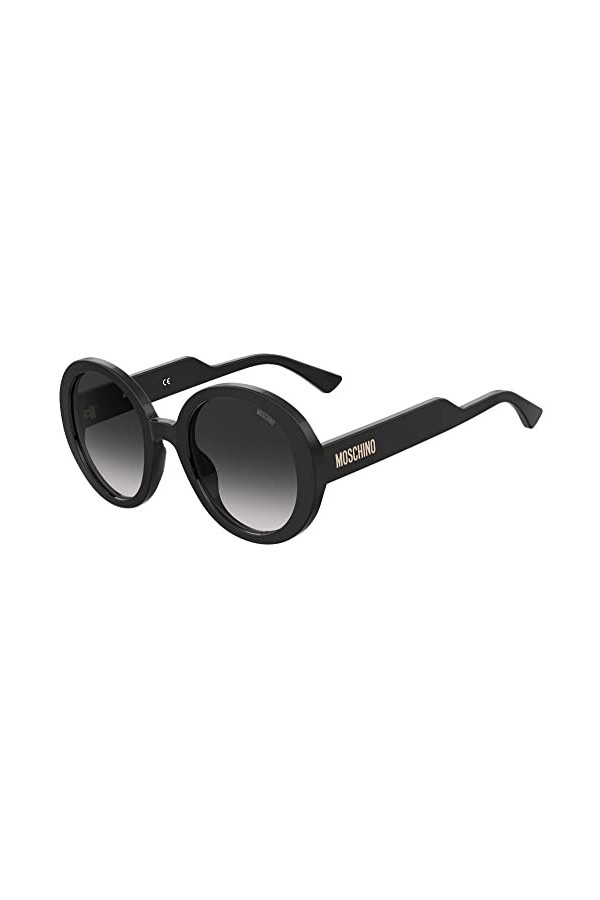 MOSCHINO Lunettes de Soleil MOS125/S Black/Dark Grey Shaded 52/23/140 femme