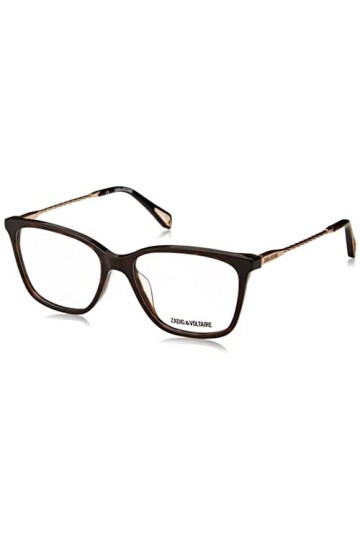 Zadig & Voltaire Vzv289 Lunettes de Soleil, Havana foncé Brillant, 53 Femme