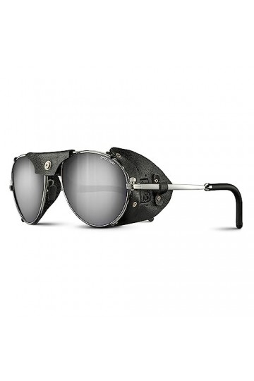 Julbo Cham Lunettes de Soleil Homme, Argent/Noir, FR : L Taille Fabricant : L 