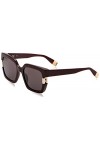 Furla Sfu624 Lunettes de Soleil, Noir Brillant, 54 Femme