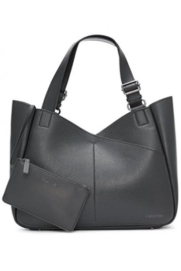 Calvin Klein Zoe Tote Femme, Noir, Taille Unique