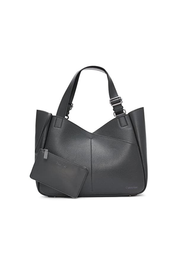 Calvin Klein Zoe Tote Femme, Noir, Taille Unique