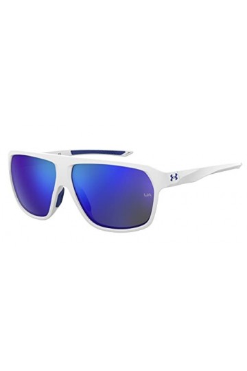 Under Armour UA Dominate Sunglasses, WWK/W1 MTWHTE Blue, 62 Unisex