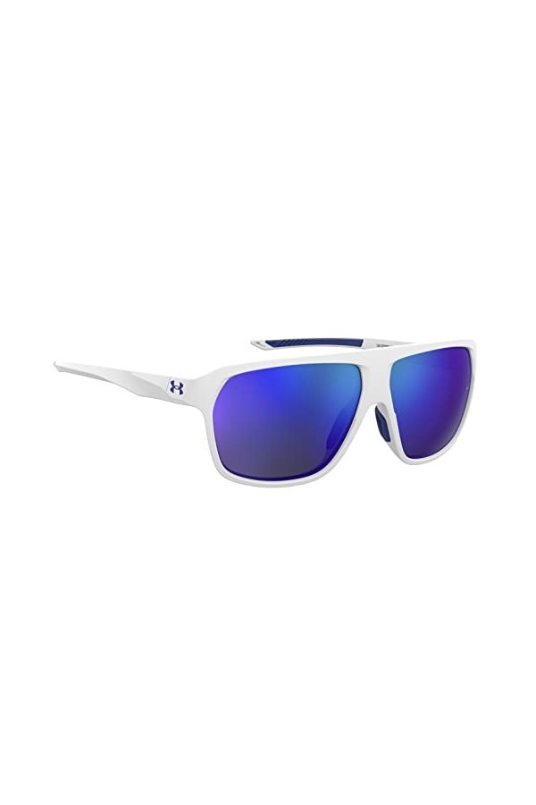 Under Armour UA Dominate Sunglasses, WWK/W1 MTWHTE Blue, 62 Unisex