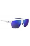 Under Armour UA Dominate Sunglasses, WWK/W1 MTWHTE Blue, 62 Unisex