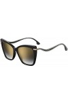 Jimmy Choo Lunettes de Soleil SELBY/G/S Black/Grey Shaded 57/16/145 femme
