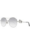 Swarovski SK0278 Lunettes de Soleil, Shiny Palladium, 55 Femme
