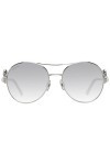 Swarovski SK0278 Lunettes de Soleil, Shiny Palladium, 55 Femme