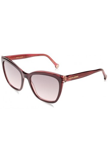 Carolina Herrera Her 0188/S 55/19/145 Womens Sunglasses, C8C/M2 Burgundy Red, 55 Unisex