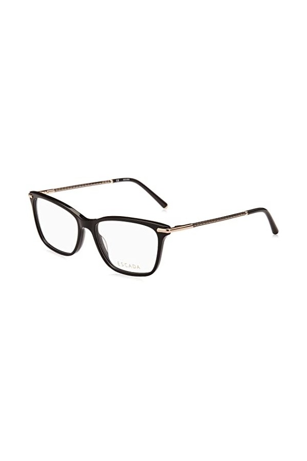 Escada Vesd62 Lunettes de Soleil, Noir Brillant, 54 Femme