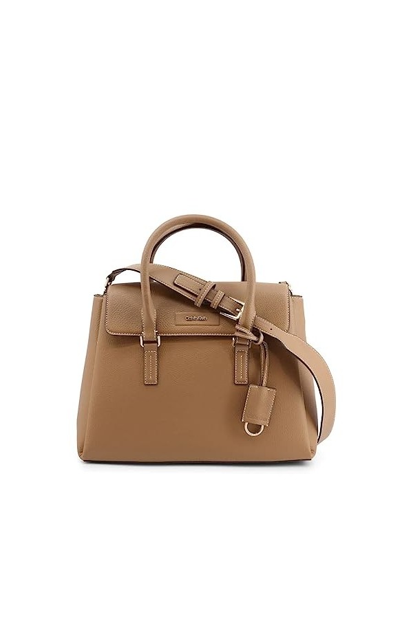 Calvin Klein Dressed Tote W/Flap, Habillé Femme, CK Black, Taille Unique