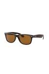 Ray-Ban Lunettes de Soleil, Unisexe, Adulte, 55 mm, Couleur de la monture: Tortue/Verres:Brun Brown Classic B-15 
