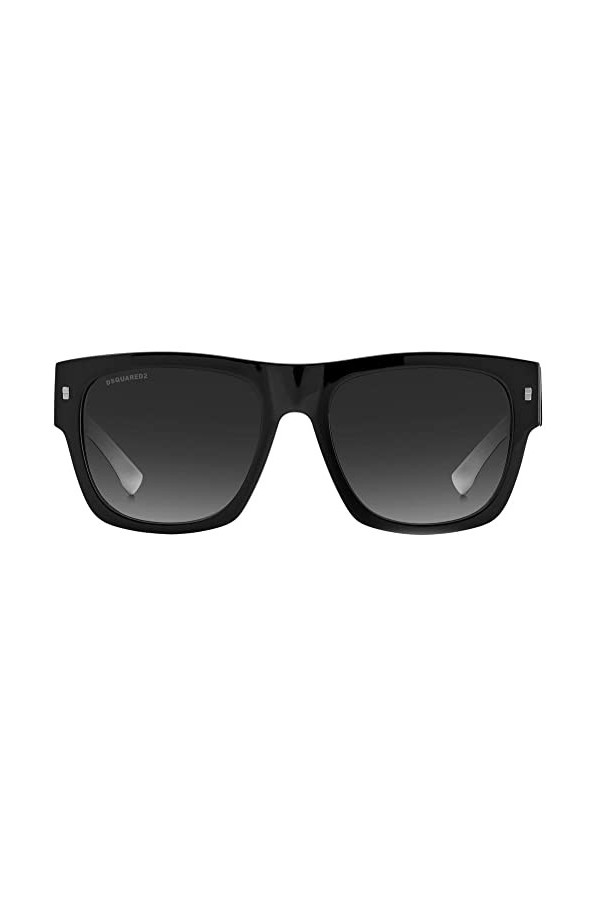 Dsquared Icon 0003/s Sunglasses, 80S/9O Black White, 56 Unisex