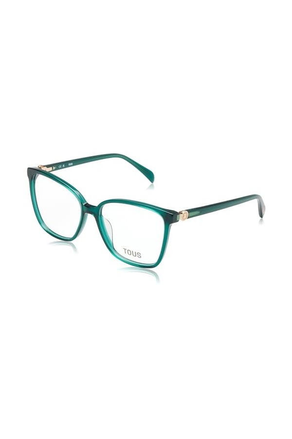 TOUS Eyeglass Frame Vtob97 Top+White+Green+Shiny 56/15/140 Femme Lunettes de Soleil, Dessus Vert+Blanc+Vert + Brillant Transp