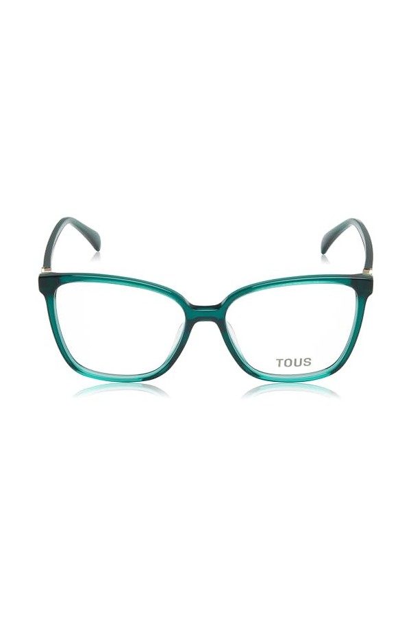 TOUS Eyeglass Frame Vtob97 Top+White+Green+Shiny 56/15/140 Femme Lunettes de Soleil, Dessus Vert+Blanc+Vert + Brillant Transp