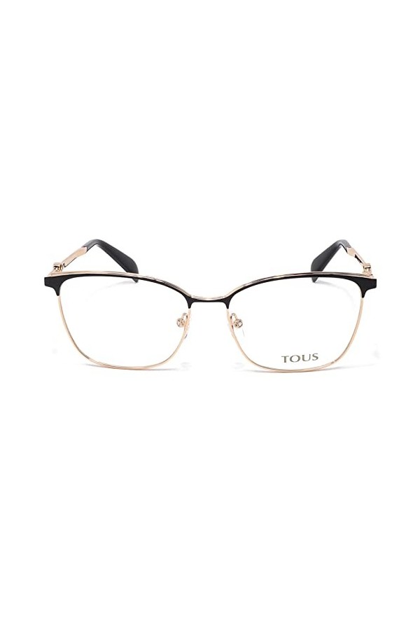 TOUS Vto413 Lunettes de Soleil, SH.Rose Gold W/Black Parts, 54 Femme