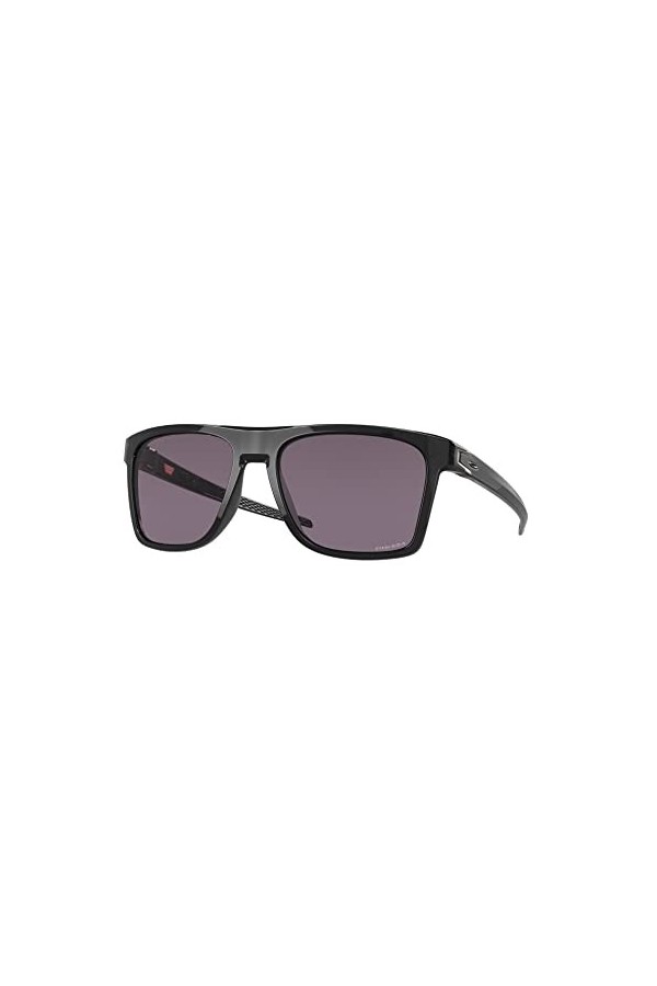 Oakley Lunettes de soleil Oo9100 Leffingwell pour homme, Encre noire/gris Prizm, 57 mm