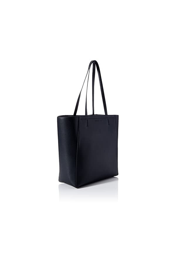 Calvin Klein Jeans CKJ, Monogram Minimal SHOPPER32 Femme, Black, Medium