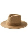 FURTALK Panama Unisexe Chapeau de Paille à Larges Bords Chapeau de Soleil pour Femmes et Hommes Chapeau de Paille Ajustable
