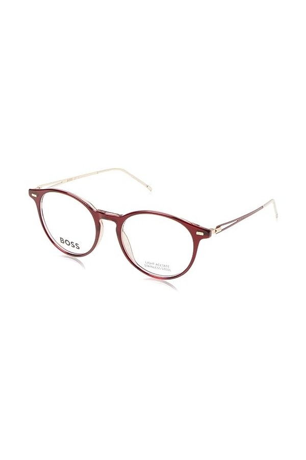 Hugo Boss Boss 1458 Sunglasses, Beige Burgundy, 49 Unisex