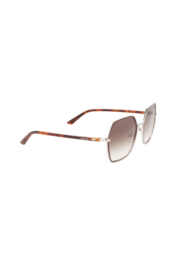 Calvin Klein CK21131S Lunettes de Soleil, Marron, L aux Femmes