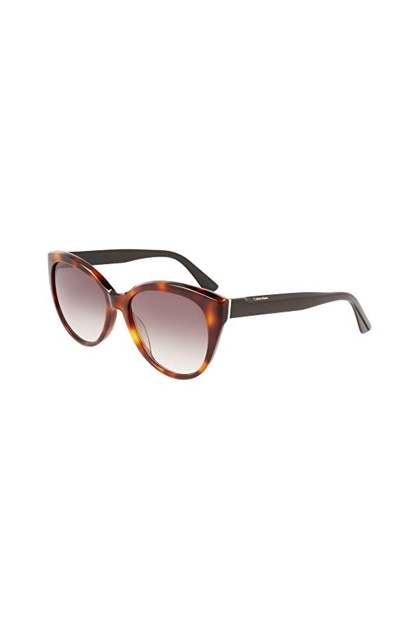 Calvin Klein CK22520S Sunglasses, 236 Havana Black, L Unisex