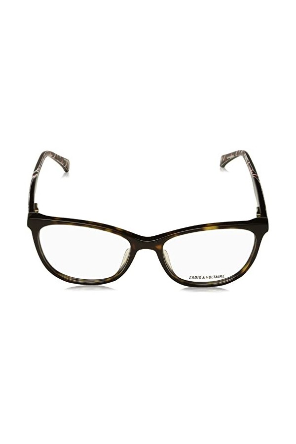 Zadig & Voltaire Vzv299 Lunettes de Soleil, Havana foncé Brillant, 52 Femme