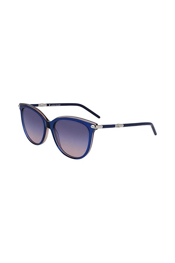 Longchamp LO727S Sunglasses, 435 Blue Rose, 54 Unisex